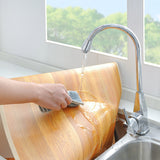 Tapis de Cuisine Imperméable Motif Bois – Runner Antidérapant 3