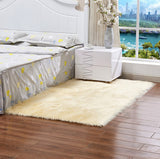 Tapis Rectangulaire Shaggy Imitation Mouton – Chambre & Salon 14