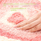 Tapis Forme Irrégulière Floqué Motif Cœurs Imbriqués – Chambre 5