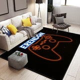 Tapis Rectangulaire Motif Manette Gaming Néon – Chambre Gamer & Salon 4