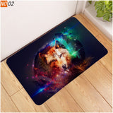 Tapis Rectangulaire Imprimé Loup Réaliste – Entrée & Salon 2