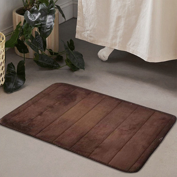 Tapis Entrée Corail Absorbant Antidérapant Uni Marron Doux