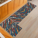 Tapis Runner Cuisine Motifs Géométriques Colorés Set 2 Pièces 9