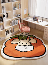 Tapis Forme Œuf au Plat Cartoon Chambre Bureau Kawaii 3