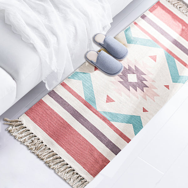 Tapis Runner Kilim Bohème Coton & Lin – Salon & Chambre