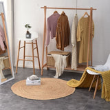 Tapis Rond Rotin Naturel – Tressé Jute Khaki | Salon Table Basse 4