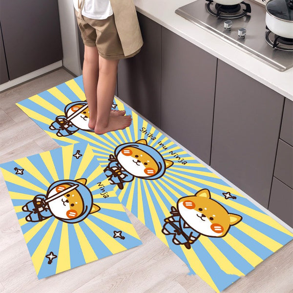 Tapis de Cuisine Imprimé Manga Cartoon – Coloré et Ludique