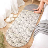 Tapis Ovale Tressé Rayures Colorées Pastel – Couloir & Salle de Bain 8