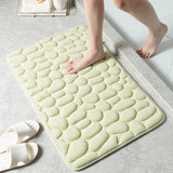 Tapis Mémoire de Forme Salle de Bain – Motif Galets 3D Absorbant | Douche 14
