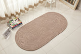 Tapis Ovale Tressé en Corde – Style Pastoral Naturel 4