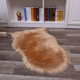 Tapis Forme Irrégulière Fausse Fourrure Agneau Coloré Salon 3