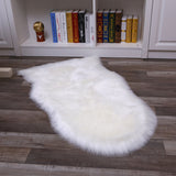 Tapis Forme Irrégulière Fausse Fourrure Agneau Coloré Salon 5