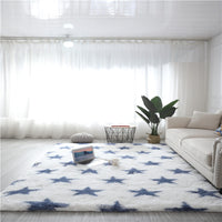 Blue stars on a white background