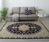 Tapis Persan Rétro en Velours Glacé – Style Classique Européen 3