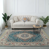 Tapis Persan Rétro en Velours Glacé – Style Classique Européen 7