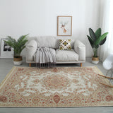 Tapis Persan Rétro en Velours Glacé – Style Classique Européen 1