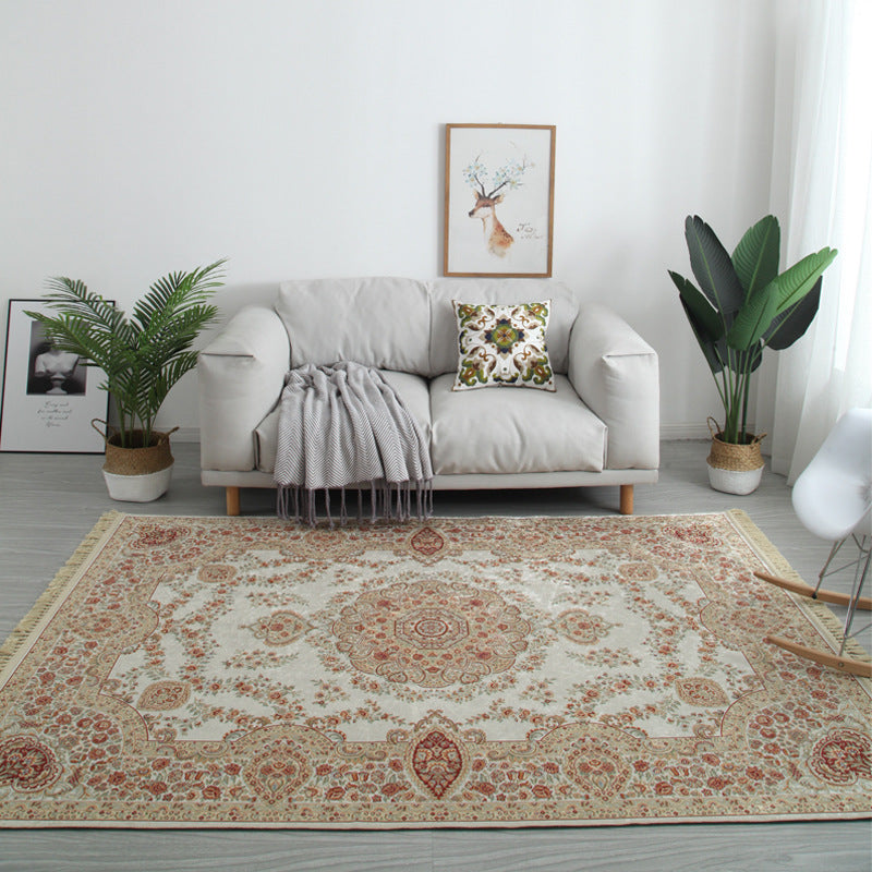 Tapis Persan Rétro en Velours Glacé – Style Classique Européen — Tapinna®