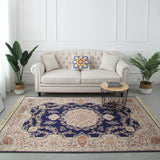 Tapis Persan Rétro en Velours Glacé – Style Classique Européen 2
