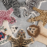 Tapis Forme Peau d'Animal Laine Pure Faite Main – Léopard, Lion, Ours 7