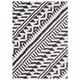 Tapis d'Entrée PVC Géométrique Losanges Noir et Blanc 3