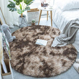 Tapis Rond Shaggy Tie-Dye Pastel Doux – Chambre & Salon 5