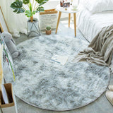 Tapis Rond Shaggy Tie-Dye Pastel Doux – Chambre & Salon 6