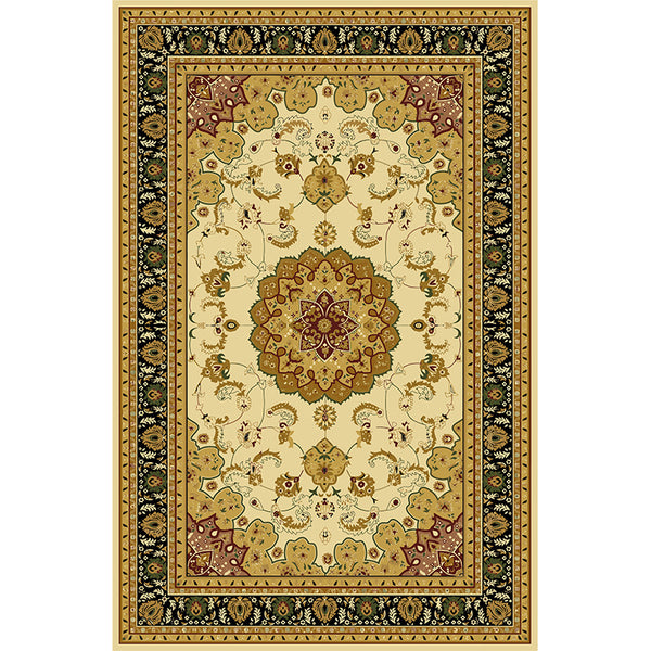 Tapis Rectangulaire Velours Cristal Motif Persan Oriental – Salon & Salle à Manger