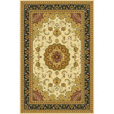 Tapis Rectangulaire Velours Cristal Motif Persan Oriental – Salon & Salle à Manger 2
