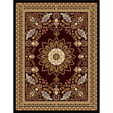 Tapis Rectangulaire Velours Cristal Motif Persan Oriental – Salon & Salle à Manger 6