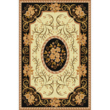Tapis Rectangulaire Velours Cristal Motif Persan Oriental – Salon & Salle à Manger 9