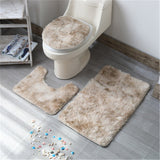 Set 3 Pièces Tapis de Bain Tie-Dye Shaggy – Coloris Vifs 6