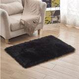 Tapis Rectangulaire Shaggy Imitation Mouton – Chambre & Salon 1
