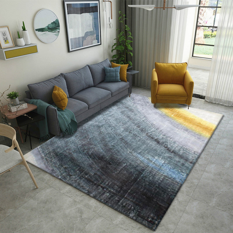 Tapis Rectangulaire Polyester Motif Abstrait Dégradé Luxe – Salon & Chambre — Tapinna®