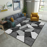 Tapis Rectangulaire Polyester Motif Abstrait Dégradé Luxe – Salon & Chambre 4