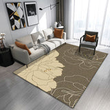 Tapis Rectangulaire Polyester Motif Abstrait Dégradé Luxe – Salon & Chambre 3