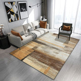 Tapis Rectangulaire Polyester Motif Abstrait Dégradé Luxe – Salon & Chambre 8