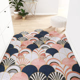 Tapis d'Entrée PVC Nuages Abstraits Dorés – Style Nordique 7