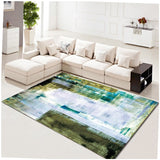 Tapis Salon Géométrique Abstrait Coloré Pastel Moderne 3