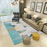 Tapis Géométrique Nordique – Triangles Gris Multiton | Salon Table Basse 10