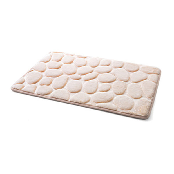 Tapis Relief 3D Galets Antidérapant – Salle de Bain & Entrée
