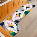 Tapis Runner Cuisine Motifs Géométriques Colorés Set 2 Pièces 6