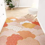 Tapis Découpable Motif Feuilles Vertes & Galets – Entrée & Cuisine 2