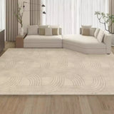 Tapis Rectangulaire Épais Uni Texture Romaine – Salon & Bureau 5