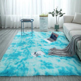 Tapis Shaggy Poil Long Tie-Dye – Dégradé Multicolore | Salon Chambre 17