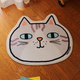 Tapis Tête de Chat Irrégulier – Illustration Kawaii | Chambre Enfant Salon 4
