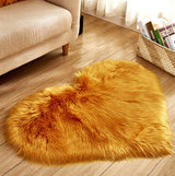 Tapis Forme Cœur Shaggy Poil Long Ultra Doux – Chambre & Salon 16