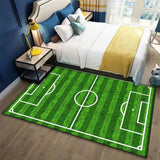 Tapis Rectangulaire Terrain de Football Imprimé – Chambre Enfant 5