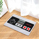 Tapis Entrée Gaming Manette Rétro Imprimé Jaune Noir 4