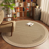 Tapis Rond Velours Cristal Motif Abstrait – Salon & Bureau 7