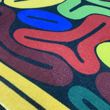 Tapis Forme Irrégulière Laine Abstrait Coloré Pop Art – Salon & Chambre 3